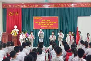 Ngày hội “Thiếu nhi vui khoẻ -Tiến bước lên đoàn” và Lễ kết nạp Đội viên Chào mừng kỷ niệm 91 năm Ngày thành lập Đoàn TNCS Hồ Chí Minh (26/3/1931 - 26/3/2022)